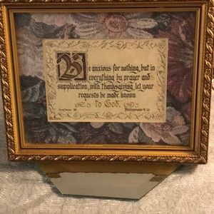 Quote from Phillippians, in calligraphy.